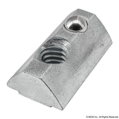 ROLL-IN T-SLOT NUT STEPPED 8 UNC 1/4-20
