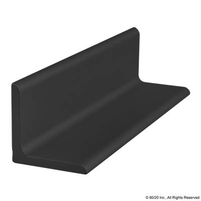 25mm X 25mm X 3mm ANGLE BLACK ANODIZE
