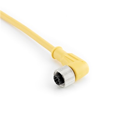 M12 Sensor cable female angled