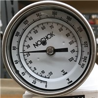 2  Bimetal Thermometer  1/4  NPT Back C